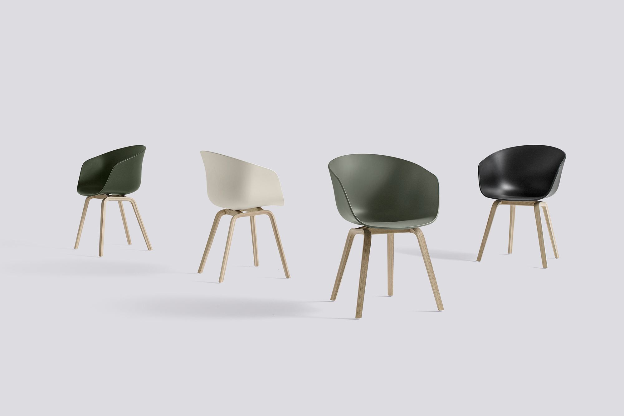 About A Chair AAC22 / AAC 22 Chair water-based lacquer - Fall green Hay  SINGLE PIECES